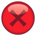 Red X - avoid